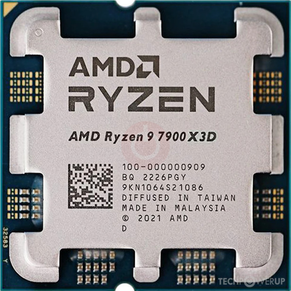 The AMD Ryzen 9 7900X3D CPU